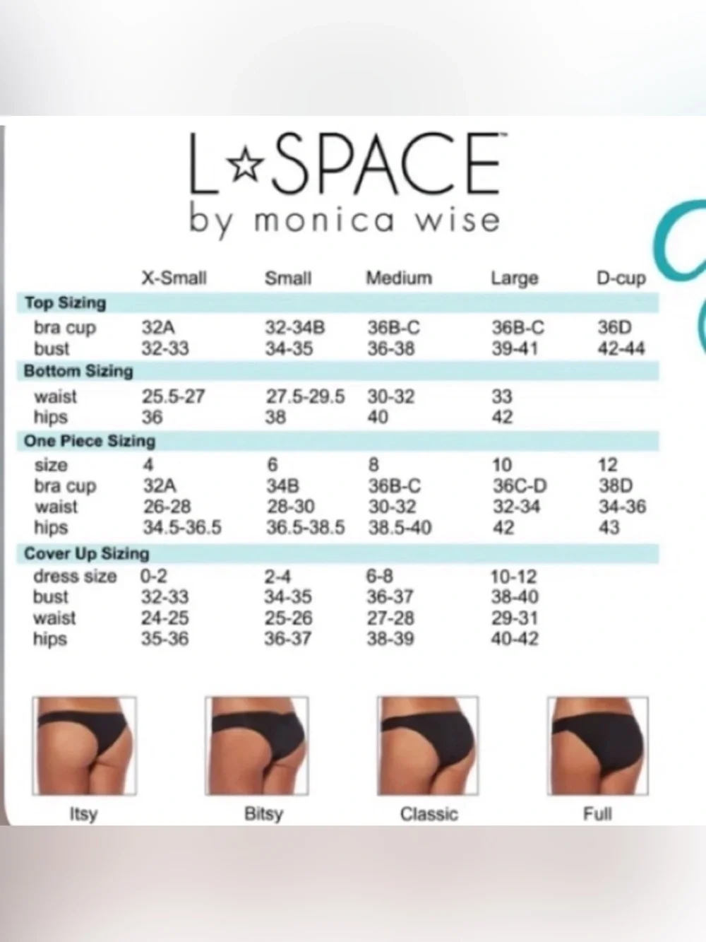 L*Space Bikini Set Willow Bikini Top & Lennox Bikini Bottoms - Medium Swimwear